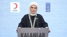Emine Erdo�an, ''Kalanlar'' Filistin Sergisi'nin a��l���na kat�ld�: K�llerinden do�acak bir Gazze'ye inan�yoruz
