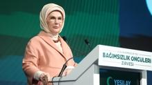 Emine Erdo�an: K�llerinden do�acak bir Gazze'ye inan�yoruz