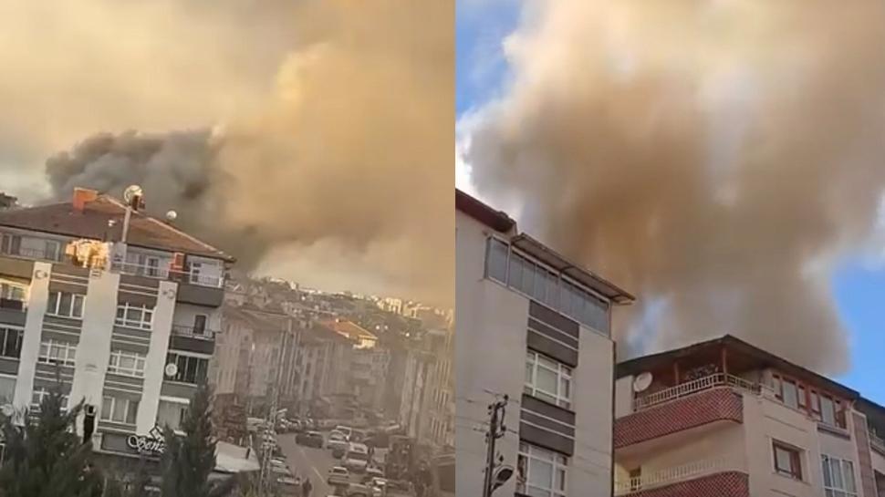Çatı katı yangını paniğe neden oldu: Ekiplerin yoğun çabası ile söndürüldü