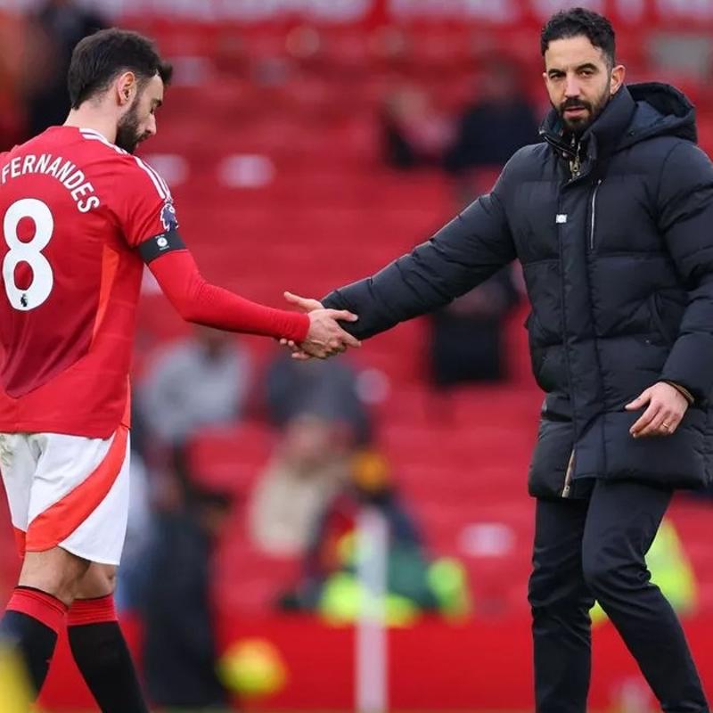 Amorim'den kaptan Bruno Fernandes'e �vg� dolu s�zler