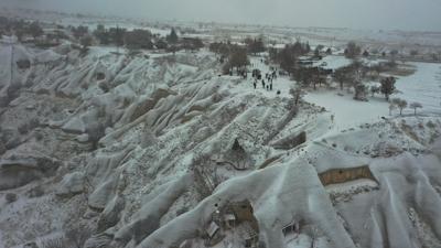 Kapadokya'ya y�lba�� ak�am�nda ziyaret�i ak�n�!