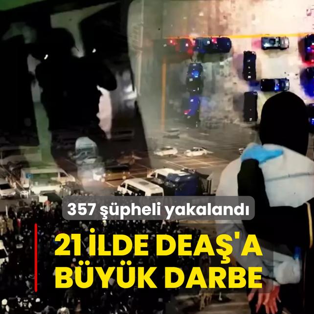21 ilde ter�r �rg�t� DEA�'a b�y�k darbe: 357 ��pheli yakaland�