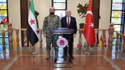 Bakan G�ler, Suriye Genelkurmay Ba�kan� T�mgeneral Nureddin Ali Na'san'� kabul etti