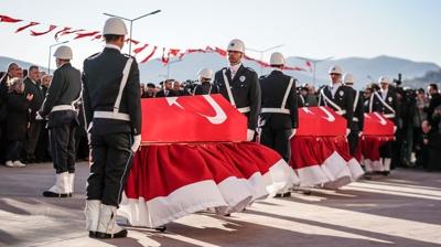 T�rkiye �ehitlerini u�urluyor: Kahramanlara veda