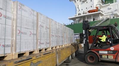 T�rkiye Sigorta ve T�rk K�z�lay i� birli�iyle Gazze'ye destek