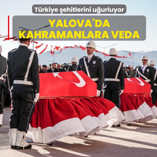 T�rkiye �ehitlerini u�urluyor: Kahramanlara veda