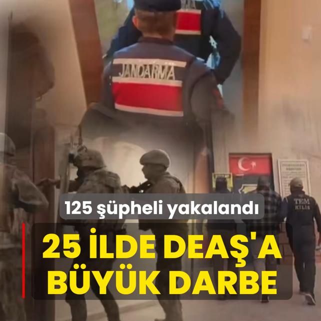 25 ilde DEA�'a e� zamanl� operasyon: 125 ��pheli yakaland�