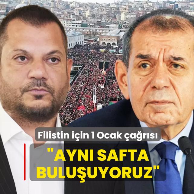 Dursun �zbek ve Ertu�rul Do�an'dan Filistin i�in 1 Ocak �a�r�s�