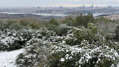 �stanbul'da kartpostall�k manzara... �aml�ca Tepesi beyaza b�r�nd�