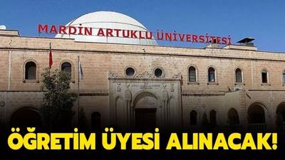 Mardin Artuklu �niversitesi ��retim �yesi alacak!
