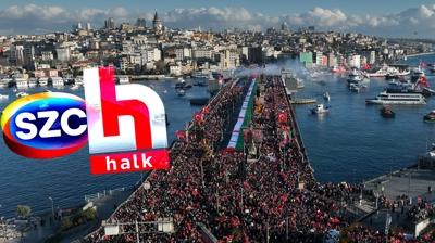 Gazze eylemini g�rmediler! S�zc� ve Halk TV �� maymunu oynad�