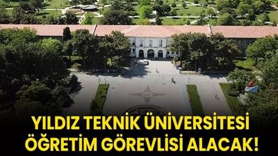 Y�ld�z Teknik �niversitesi ��retim G�revlisi alacak!
