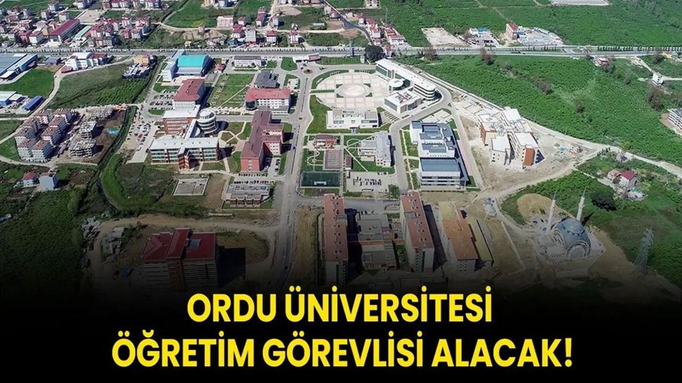 Ordu Üniversitesi Öğretim Görevlisi alacak!