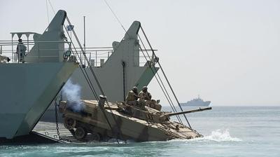 Suudi Arabistan donanmas� Umman Denizi'nde konu�land�