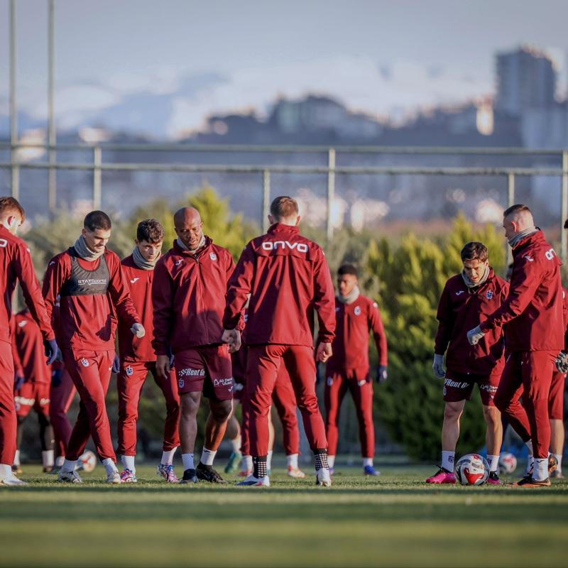 Trabzonspor, S�per Kupa derbisinin �al��malar�na devam etti