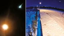 Meteor geceyi ayd�nlatt�! �ki ilde g�r�ld�