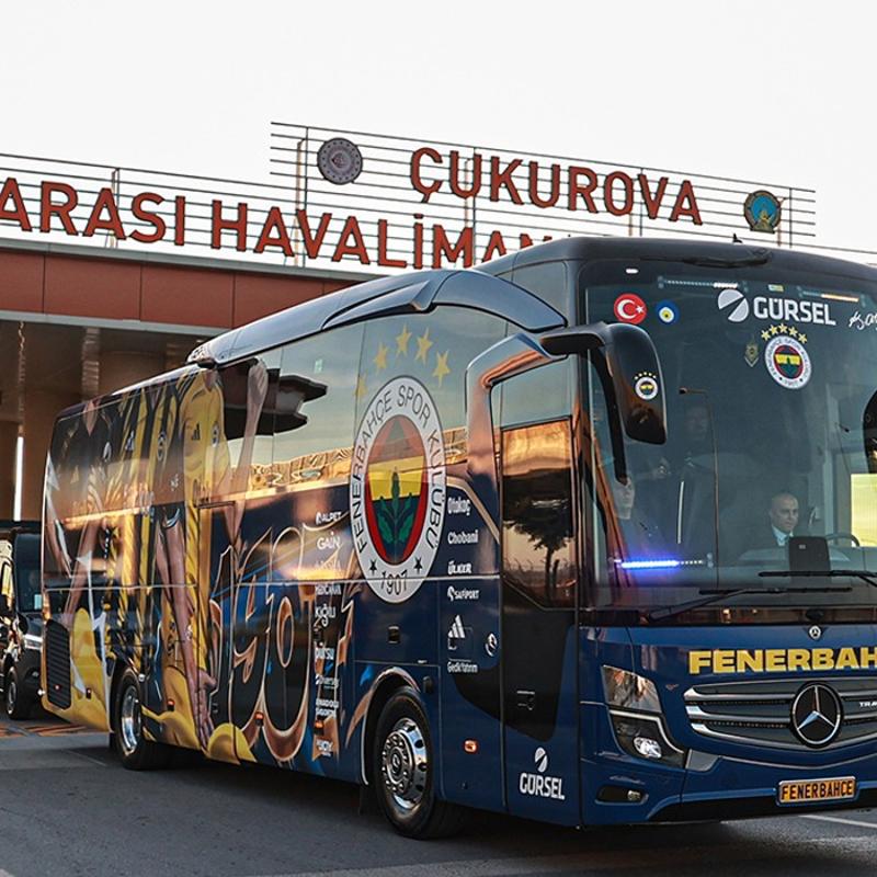Fenerbah�e ve Samsunspor kafilesi Adana'ya ula�t�
