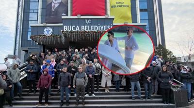 CHP'li belediyede g�ndem ayn�... ���i eylemde ba�kan tatilde