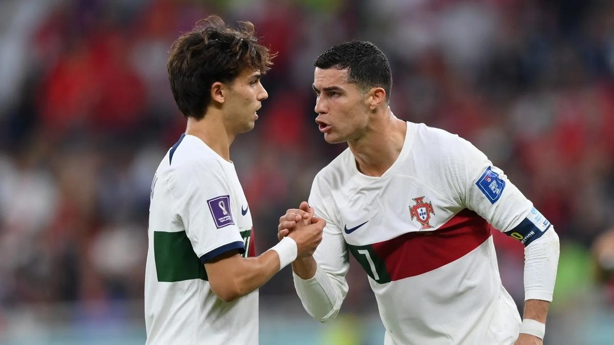 Joao Felix Al Nassr Cristiano Ronaldo foto�raflar� resimleri