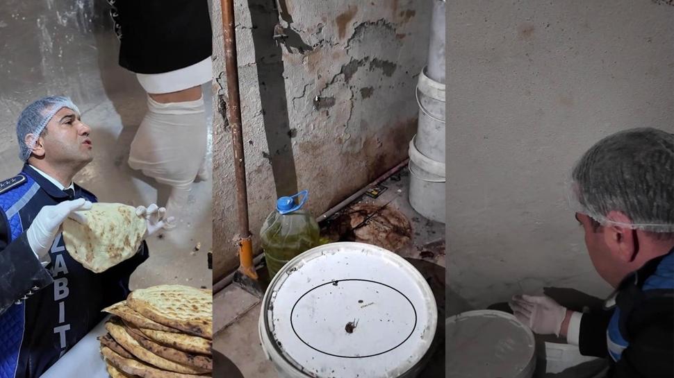 Fırında yatak yorgan, imalathanede böcek! Zabıtalar hayrete düştü