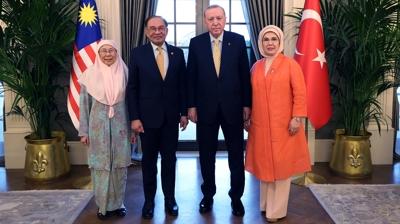 Ba�kan Erdo�an, Enver'i kabul etti