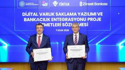 TÜBİTAK ve Ziraat Bankası 'dijital finans' alanında işbirliği yaptı