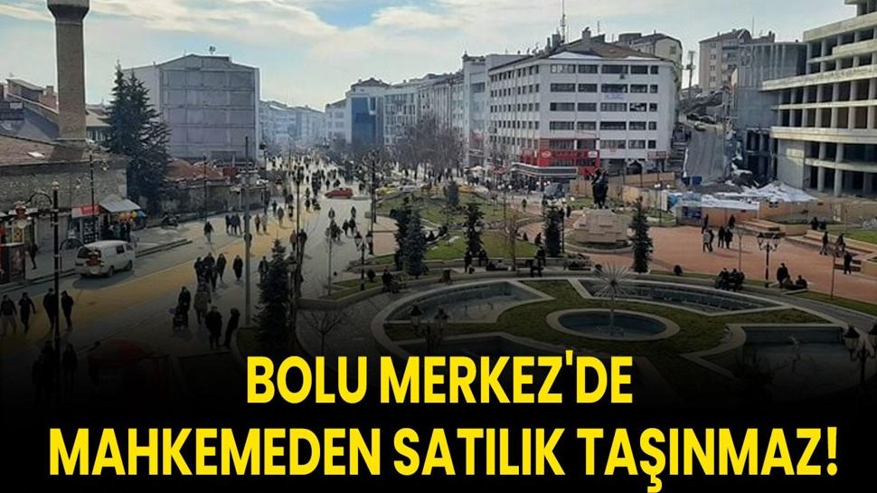 Bolu Merkez'de mahkemeden satılık taşınmaz!