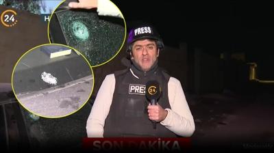 Halep'te operasyon s�r�yor... Ter�r �rg�t� 24 TV arac�na sald�rd�