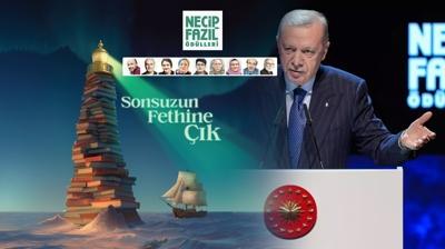 Necip Faz�l �d�lleri bu ak�am sahiplerini buluyor: T�rene Ba�kan Erdo�an da kat�lacak