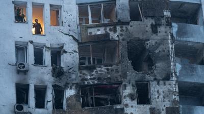 Rusya'n�n Kiev'e hava sald�r�s�: 4 �l�