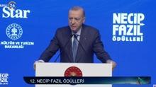 12. Necip Faz�l �d�lleri! Ba�kan Erdo�an'dan �nemli a��klamalar