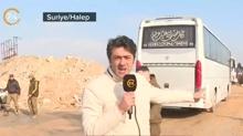 24 TV Halep'te ter�ristlerin nakledilece�i hatt� g�r�nt�ledi