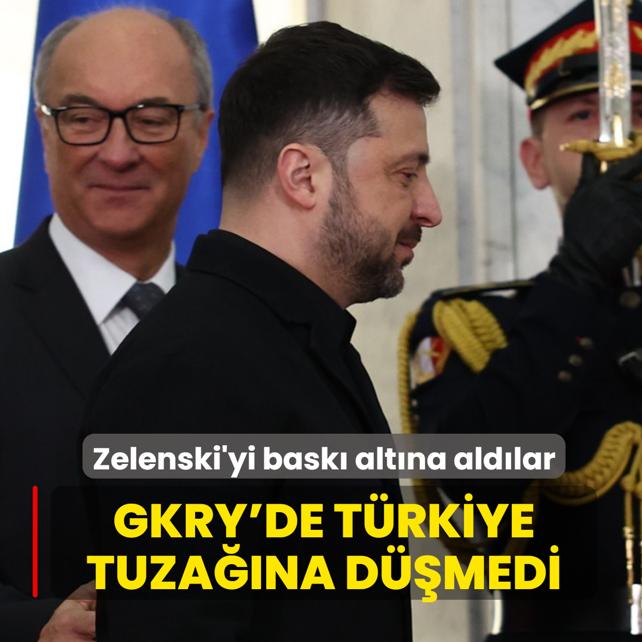 Zelenski GKRY'de T�rkiye tuza��na d��medi: Bask� alt�na ald�lar