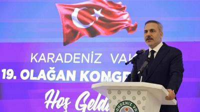 Bakan Fidan, Karadeniz Vakfının kongresine katıldı