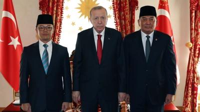 Başkan Erdoğan, Endonezyalı bakanları kabul etti