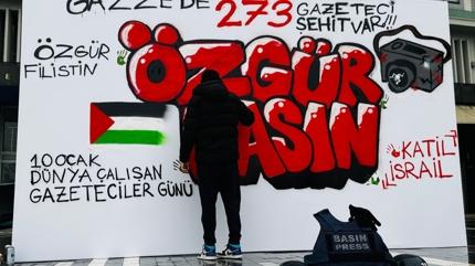 Katil �srail'in �ehit etti�i gazeteciler Ankara'da an�ld�