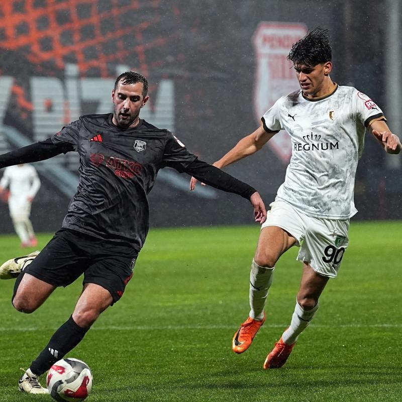 Pendikspor-Bodrumspor ma��nda gol ��kmad�