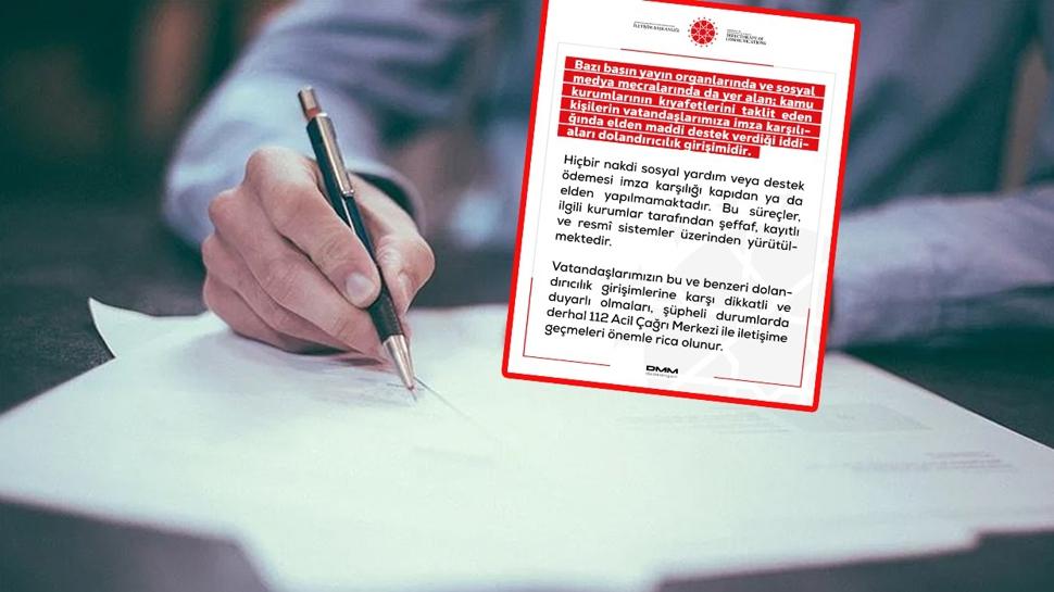 "İmza at, para al" tuzağına dikkat! İletişim Başkanlığı vatandaşları uyardı