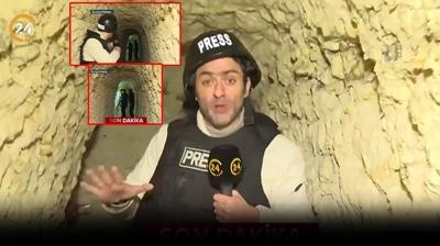 24 TV ekibi Halep'te... Kilometrelerce uzanan ter�r t�nellerine girdiler