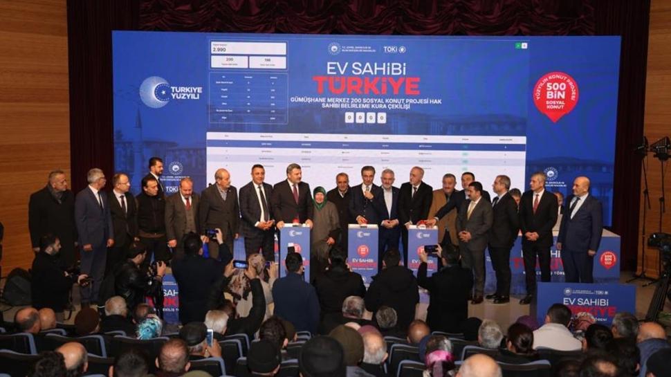 Yüzyılın Konut Projesi'nde kuralar çekiliyor! Gümüşhane'de hak sahipleri belirlendi