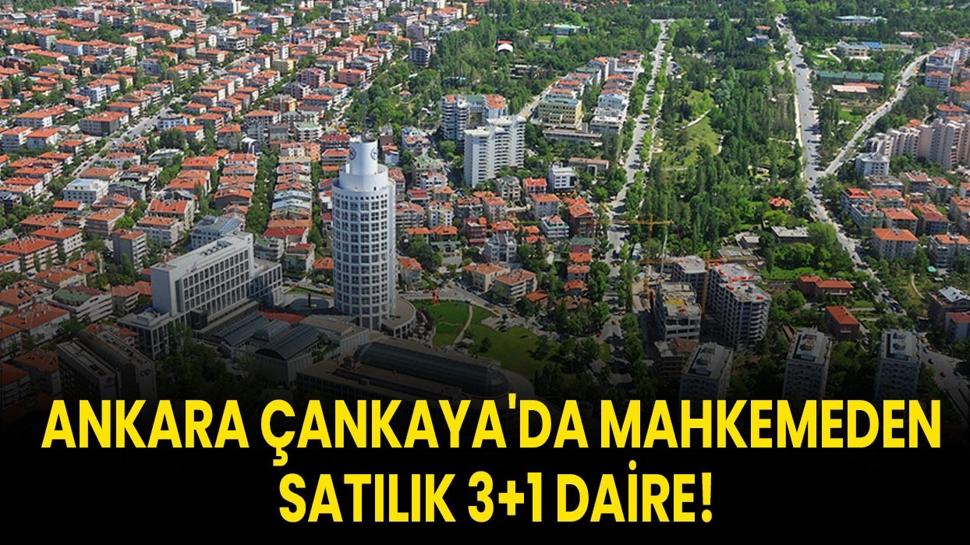 Ankara Çankaya'da mahkemeden satılık 3+1 daire!