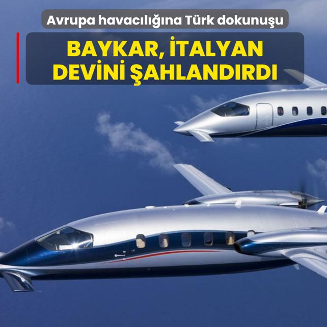 Avrupa havac�l���na T�rk dokunu�u! Baykar, �talyan devini �ahland�rd�