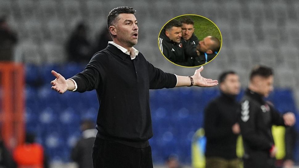 Hakemin üzerine yürüdü! Burak Yılmaz'a kırmızı kart