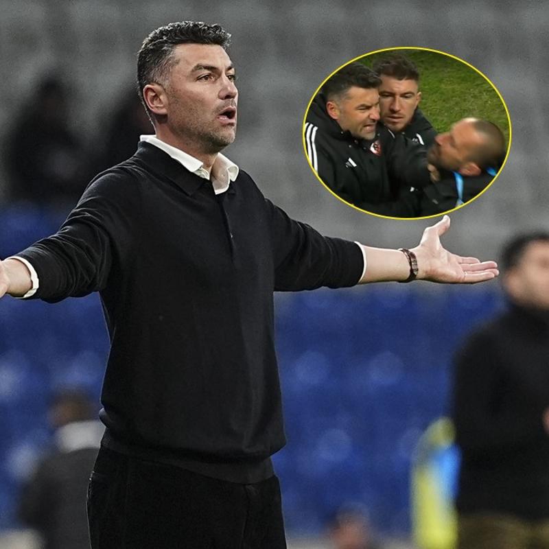 Hakemin �zerine y�r�d�! Burak Y�lmaz'a k�rm�z� kart