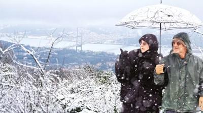 Beklenen kar ya�mad�... �stanbul'da beyaz hasret