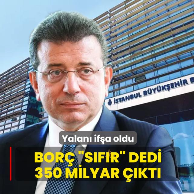 Bor� �S�f�r' dedi 350 milyar ��kt�