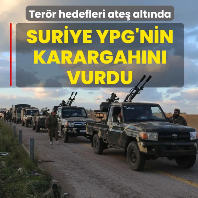 Suriye ordusu YPG'nin karargah�n� vurdu