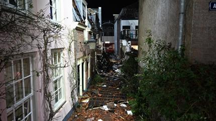 Hollanda'da do�al gaz patlamas�... 4 ki�i yaraland�