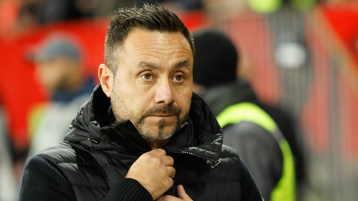 Roberto De Zerbi manchester united premier lig foto�raflar� resimleri