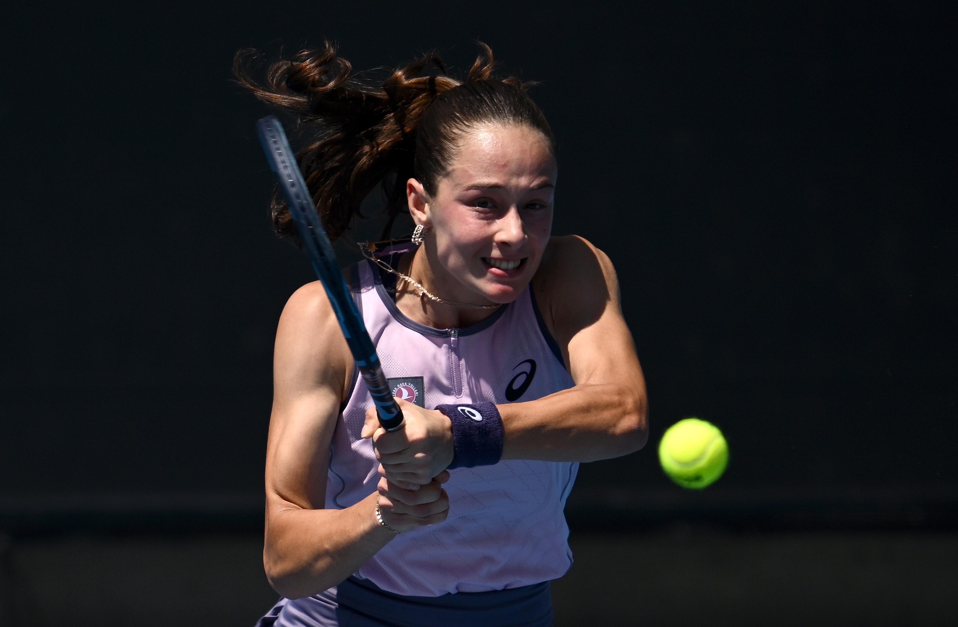 Zeynep S�nmez, Avustralya A��k'ta ana tabloya y�kseldi